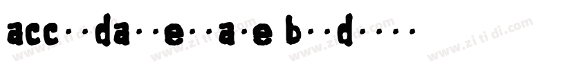 accordalternate bold字体转换